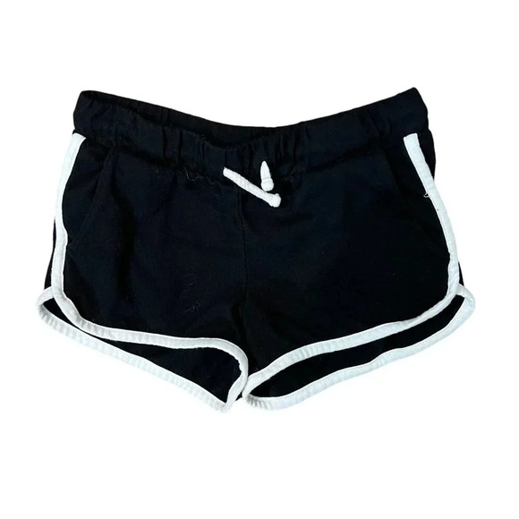 Old Navy Other - Old Navy Girls Shorts Size Small 6-7 Knit Elastic Waist Lounge Play Black White